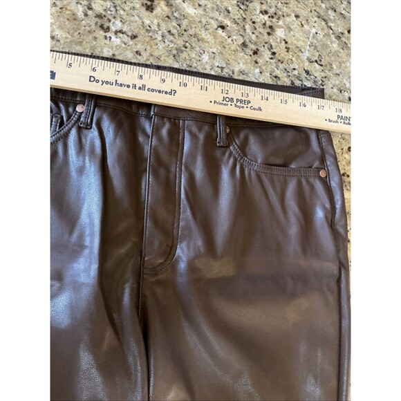 Judy Blue Black Faux Leather Denim Skinny Jeans straight size 15/32 Style JB8875 - Picture 4 of 9